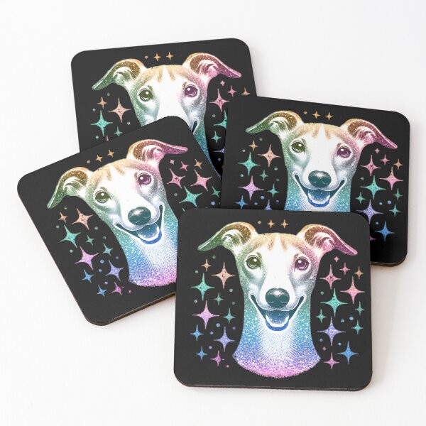 Item preview, Glitter Whippet Dog Face designed and sold by TheAnimalZ00.