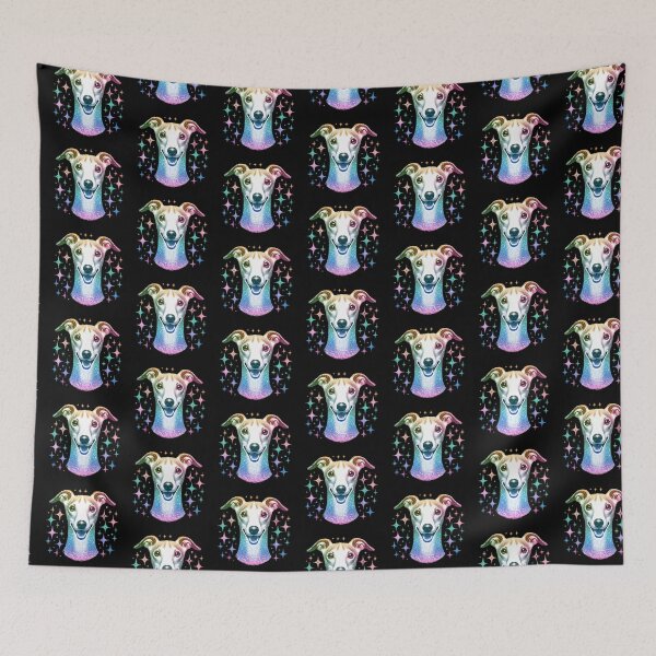 Item preview, Glitter Whippet Dog Face designed and sold by TheAnimalZ00.