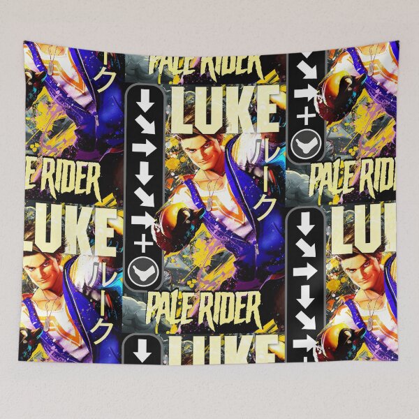 Item preview, Luke Pale Rider Retro Street Fighter Gaming Art designed and sold by Back2Collage.