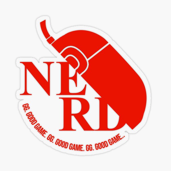 Vista previa del artículo con la obra «Pegatina para portátil "NERD" del Panteón», diseñado y vendido por jisaacgadient.