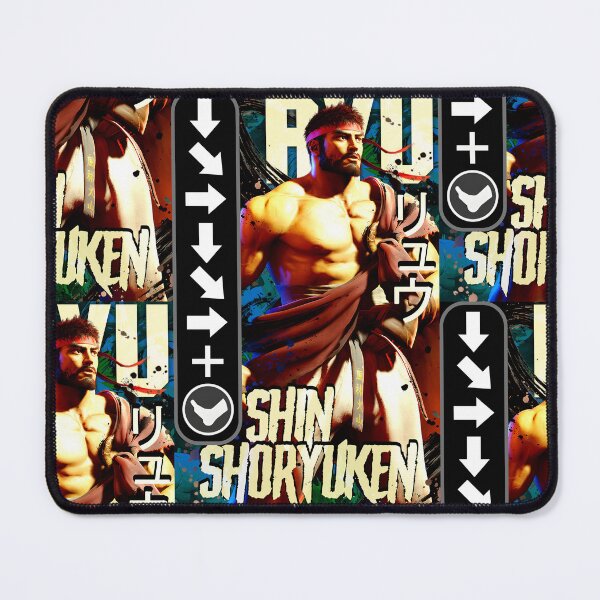 Item preview, Ryu Shin Shoryuken Retro Street Fighter Gaming Art designed and sold by Back2Collage.