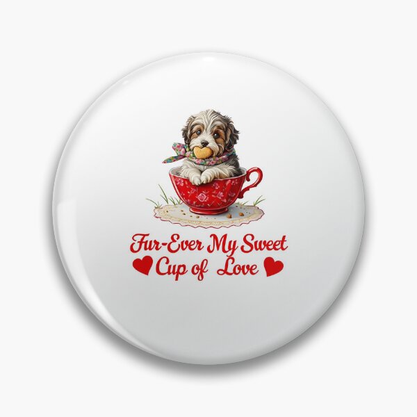 Item preview, Cavoodle in Coffee Cup Valentine's T-Shirt Design designed and sold by inoventre.