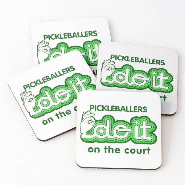 Item preview, Pickleballers Do It On The Court - Funny Pickleball Humor designed and sold by ourkid.