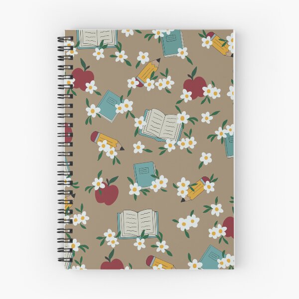 Item preview, Teacher Floral Book Pattern - Khaki designed and sold by jillianromero.