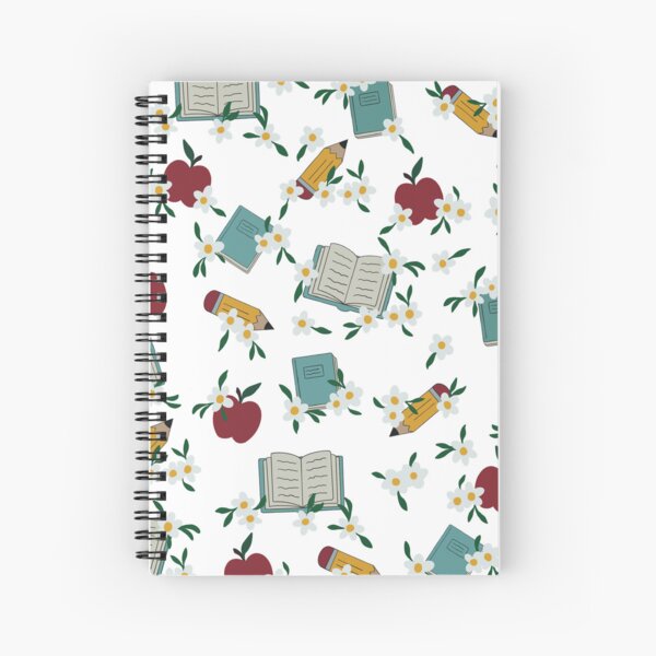 Item preview, Teacher Floral Book Pattern - White designed and sold by jillianromero.