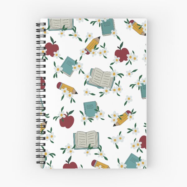 Item preview, Teacher Floral Book Pattern - White designed and sold by jillianromero.