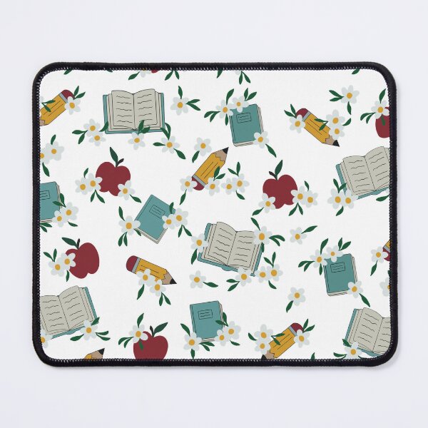 Item preview, Teacher Floral Book Pattern - White designed and sold by jillianromero.