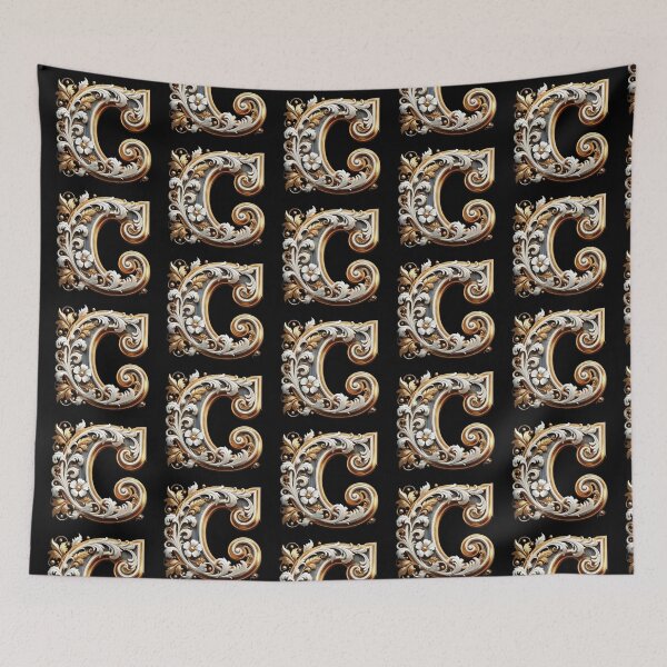 Item preview, Elegant Gold Letter C - Luxurious Monogram Design for a Timeless Touch designed and sold by Blendfactor.