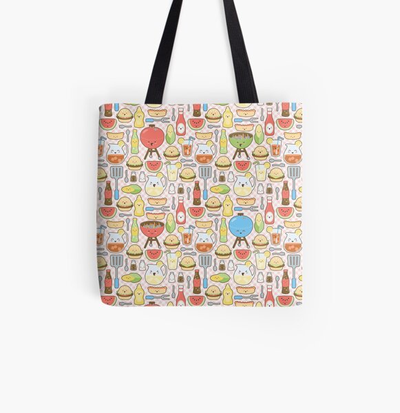 Kawaii Cookout All Over Print Tote Bag