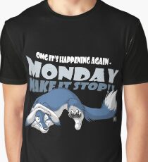 Monday - Make it stop! (blue) Graphic T-Shirt