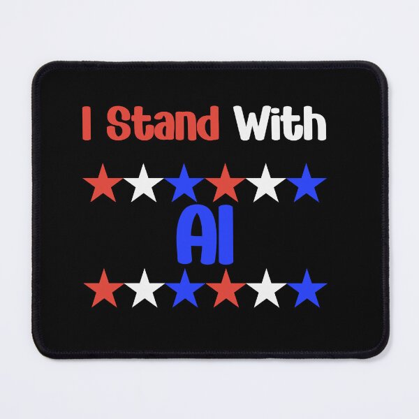 Item preview, I Stand With AI Patriotic Tech Support Design designed and sold by Teacher2Nerds.