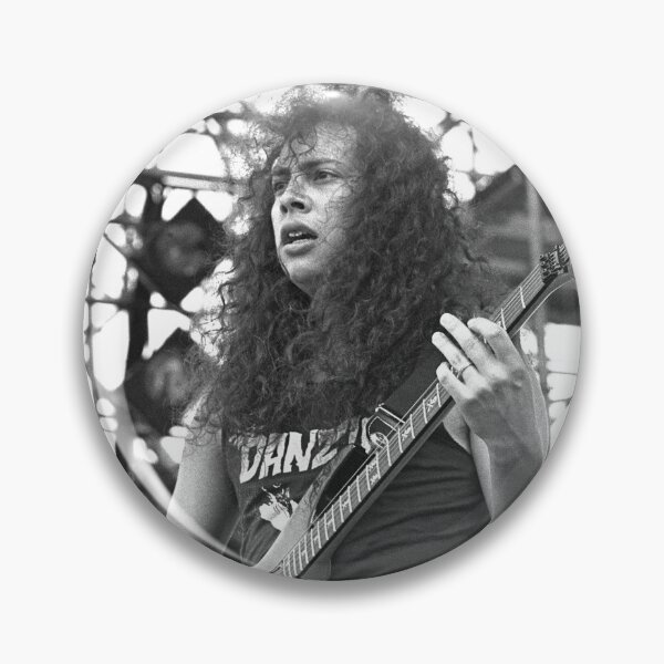 Item preview, Kirk Hammett - BW Photograph designed and sold by ConcertImages.