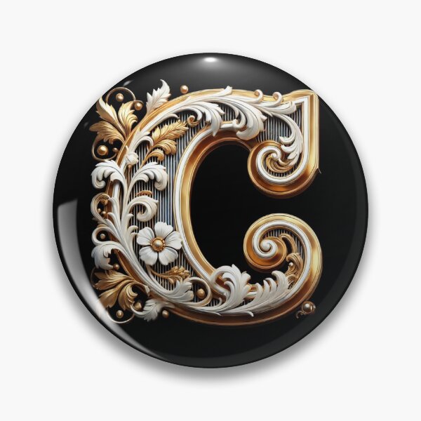 Item preview, Elegant Gold Letter C - Luxurious Monogram Design for a Timeless Touch designed and sold by Blendfactor.