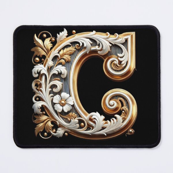 Item preview, Elegant Gold Letter C - Luxurious Monogram Design for a Timeless Touch designed and sold by Blendfactor.