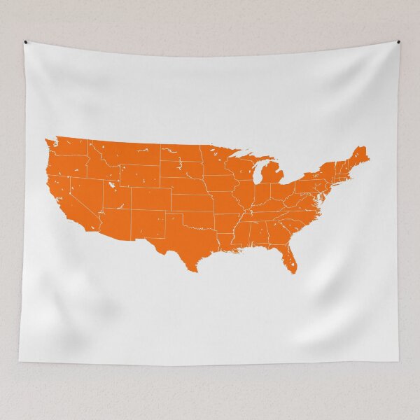 Item preview, Orange Continental United States designed and sold by PhilbonianDezin.