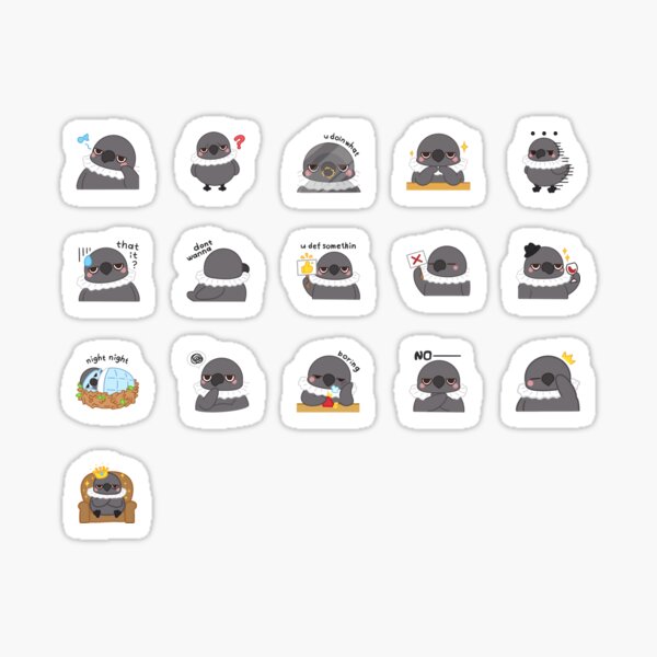 Aperçu de l'œuvre Pack d'autocollants Sylus Crow créée et vendue par DandeeLionWish.
