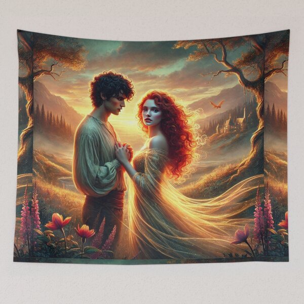 Item preview, Ethereal Sunset: Evelyn and James in Veridian Vale designed and sold by Meta2Physical.