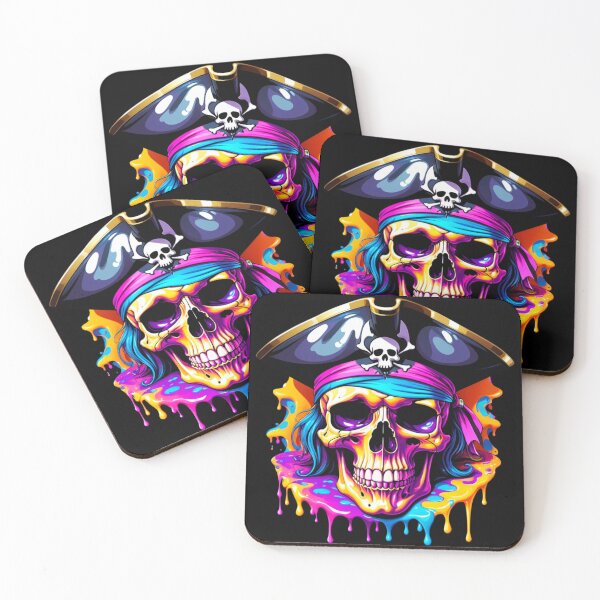 Item preview, The Melting Pirate Skull designed and sold by TBoxy.