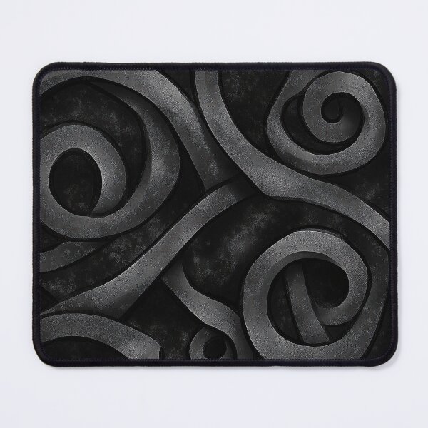 Item preview, Velvety Matte Black Ironwork – Textured Ornamental Scroll Design designed and sold by SavinMercantile.