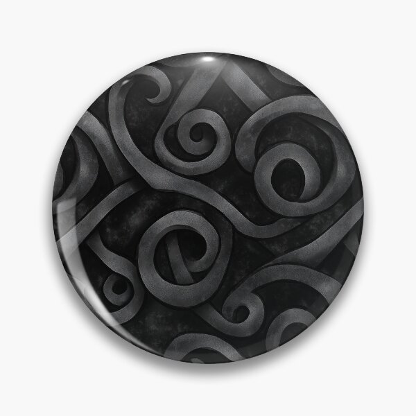 Item preview, Velvety Matte Black Ironwork – Textured Ornamental Scroll Design designed and sold by SavinMercantile.