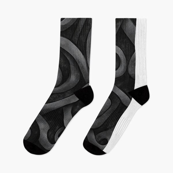 Item preview, Velvety Matte Black Ironwork – Textured Ornamental Scroll Design designed and sold by SavinMercantile.