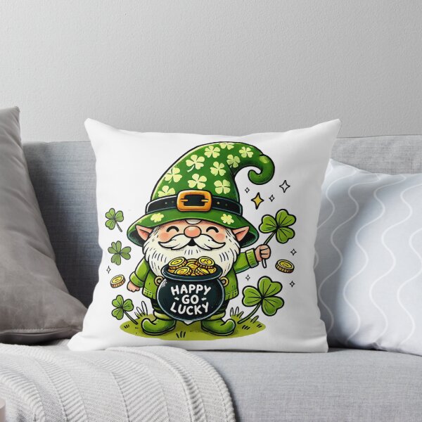Item preview, A0696 Happy-Go-Lucky Gnome – Cheerful & Whimsical Gnome Art for POD designed and sold by angieart68.