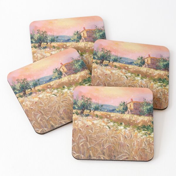 Item preview, Golden Wheat Fields in Provence | French Impressionist Landscape Painting designed and sold by CARRAANN.