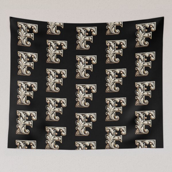 Item preview, Elegant Gold Letter F - Luxurious Monogram Design for a Timeless Touch designed and sold by Blendfactor.