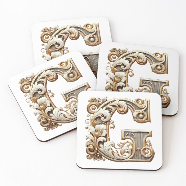 Item preview, Elegant Gold Letter G - Luxurious Monogram Design for a Timeless Touch designed and sold by Blendfactor.