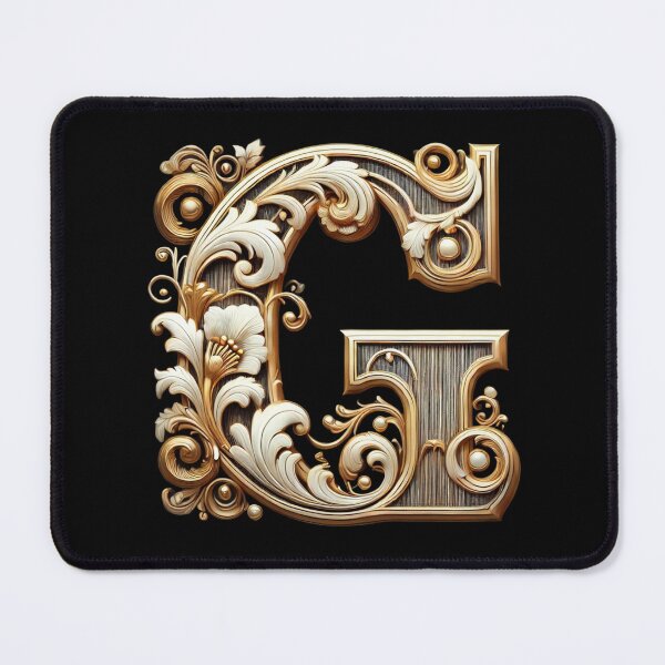 Item preview, Elegant Gold Letter G - Luxurious Monogram Design for a Timeless Touch designed and sold by Blendfactor.