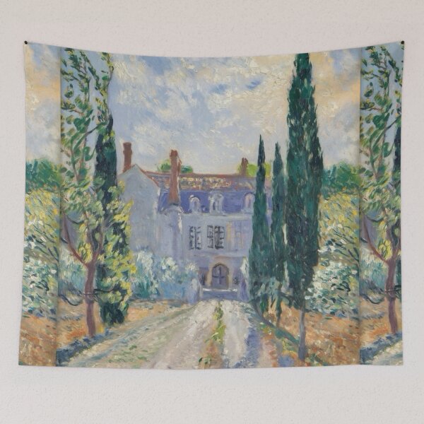 Item preview, French Chateau | Impressionist Art Painting  designed and sold by CARRAANN.
