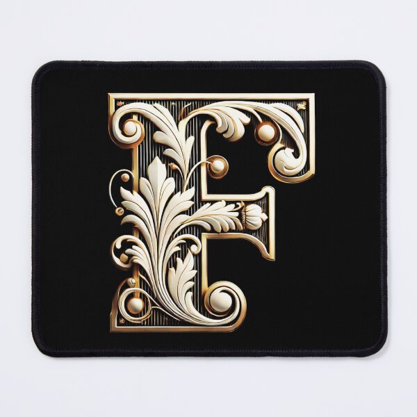 Item preview, Elegant Gold Letter F - Luxurious Monogram Design for a Timeless Touch designed and sold by Blendfactor.