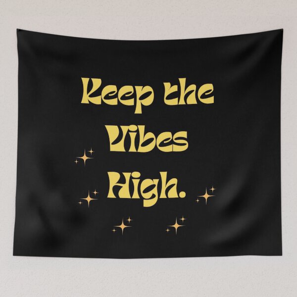 Item preview, Vintage Retro Quote Keep The Vibes High designed and sold by ugsdesignS.