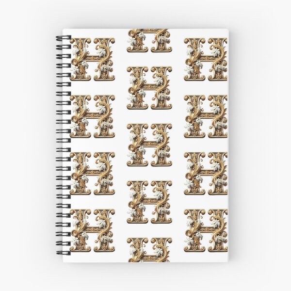 Item preview, Elegant Gold Letter H - Luxurious Monogram Design for a Timeless Touch designed and sold by Blendfactor.