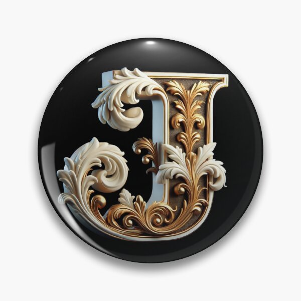 Item preview, Elegant Gold Letter J - Luxurious Monogram Design for a Timeless Touch designed and sold by Blendfactor.