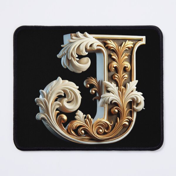 Item preview, Elegant Gold Letter J - Luxurious Monogram Design for a Timeless Touch designed and sold by Blendfactor.