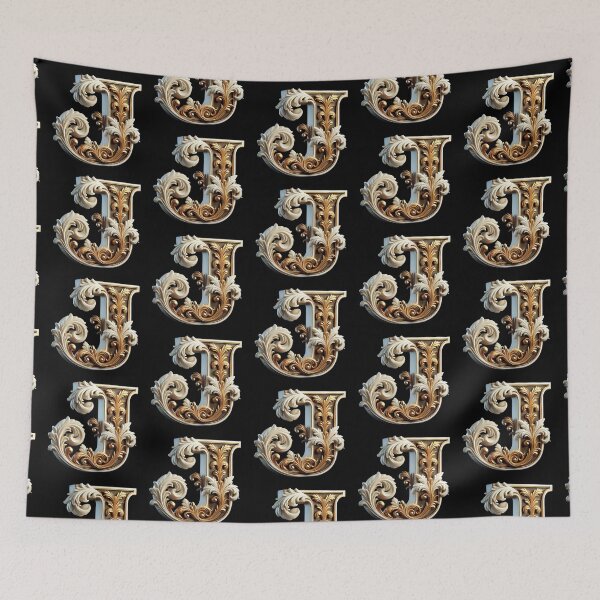 Item preview, Elegant Gold Letter J - Luxurious Monogram Design for a Timeless Touch designed and sold by Blendfactor.