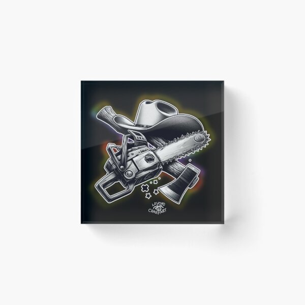 Item preview, ax and chainsaw designed and sold by LevonsCrazyArt.