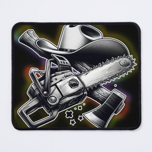 Item preview, ax and chainsaw designed and sold by LevonsCrazyArt.