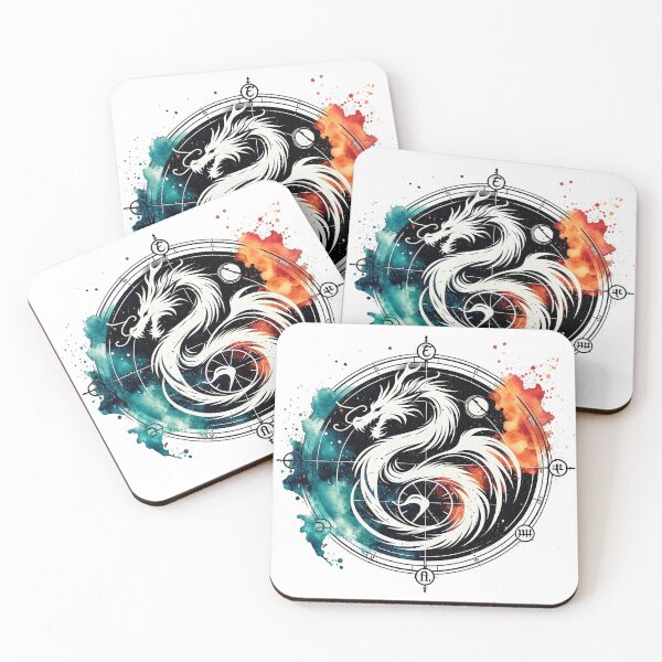 Item preview, Celestial Dragon Circle - Fiery Fantasy Design for Book Lovers designed and sold by H Jonas.