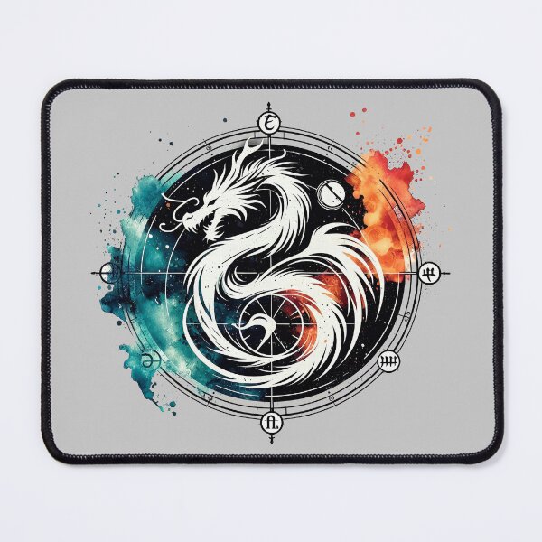 Item preview, Celestial Dragon Circle - Fiery Fantasy Design for Book Lovers designed and sold by H Jonas.