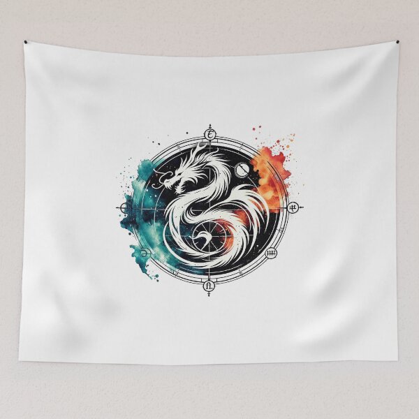Item preview, Celestial Dragon Circle - Fiery Fantasy Design for Book Lovers designed and sold by H Jonas.