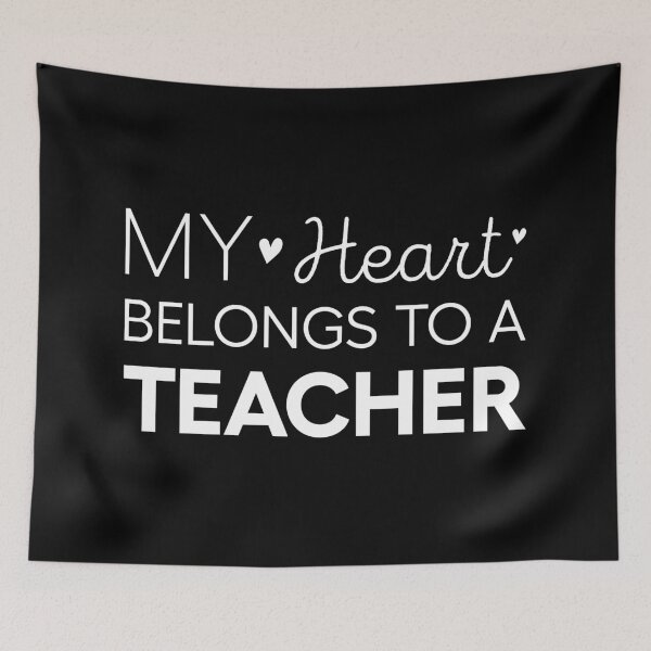 Item preview, My Heart Belongs To A Teacher Cute Teacher designed and sold by RareBunny.