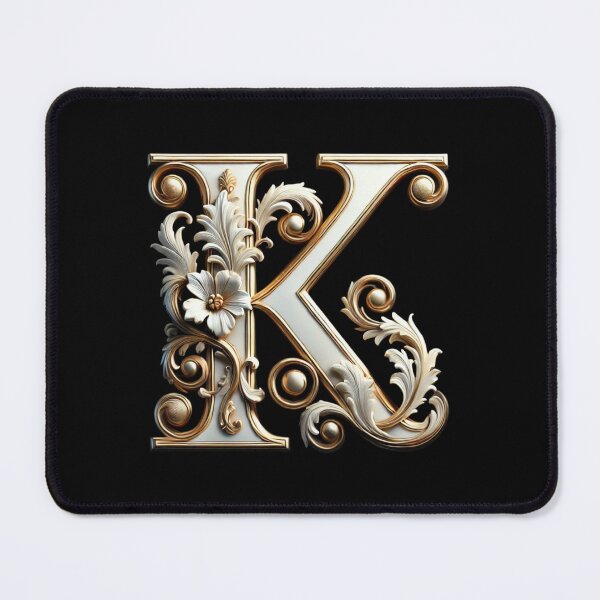 Item preview, Elegant Gold Letter K - Luxurious Monogram Design for a Timeless Touch designed and sold by Blendfactor.