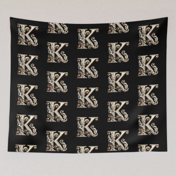 Item preview, Elegant Gold Letter K - Luxurious Monogram Design for a Timeless Touch designed and sold by Blendfactor.