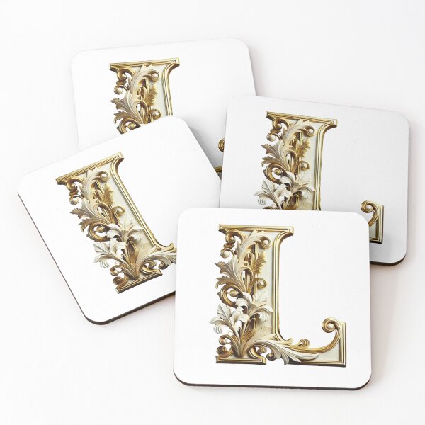 Item preview, Elegant Gold Letter L - Luxurious Monogram Design for a Timeless Touch designed and sold by Blendfactor.