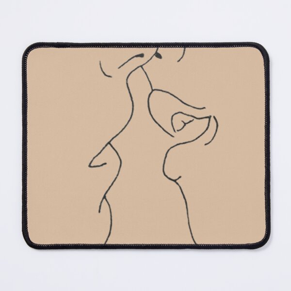 Item preview, Line Art of a Romantic Couple About to Kiss Valentine Love designed and sold by Vicky021.