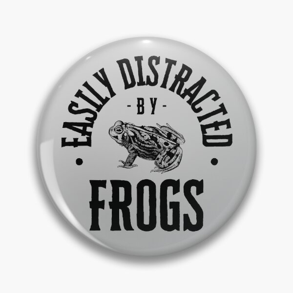 Item preview, Gen Z Humor - Easily Distracted Series: Frogs! designed and sold by Critters-Corner.