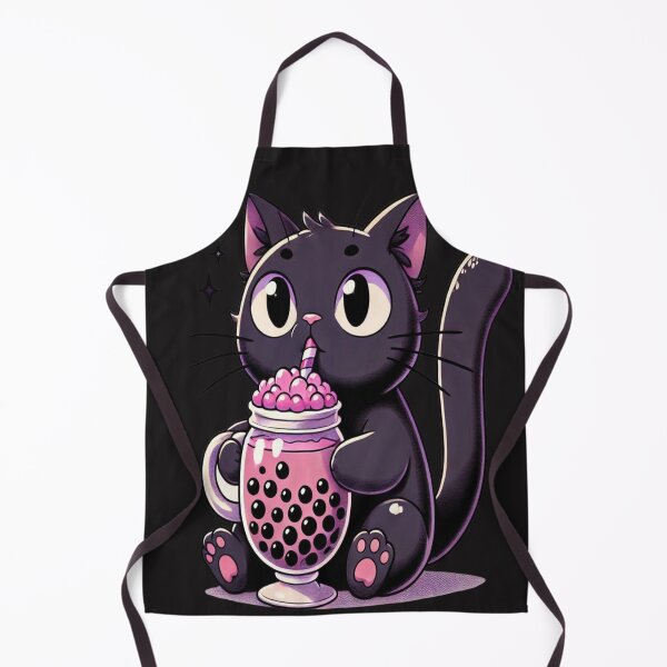 Item preview, cat drinking bubble tea designed and sold by anarojas96.