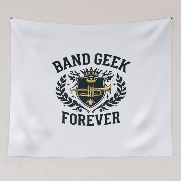 Item preview, Band Geek Forever: Trumpet Crest designed and sold by Jollys-ArtShop.